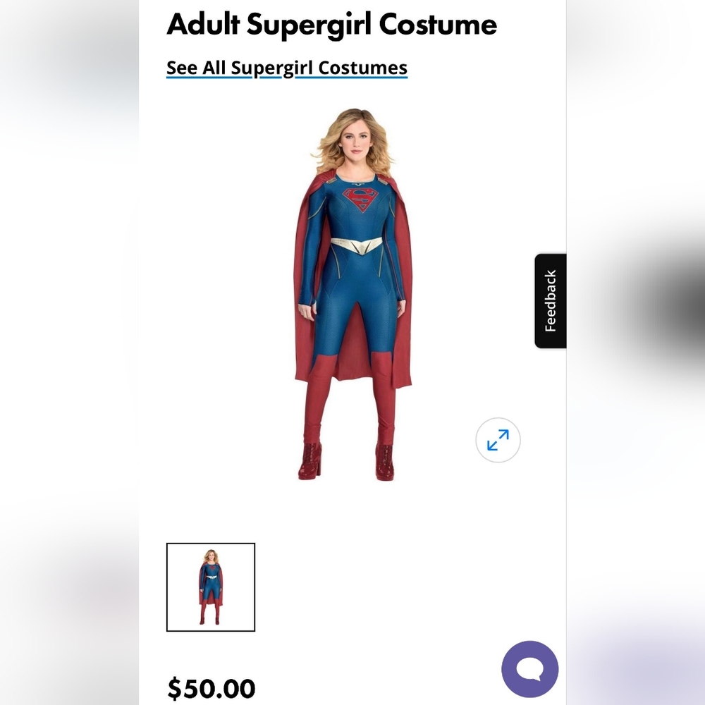 Adult Super girl costume